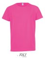 Kinder Sportshirt Raglan Sols 01166 Neon Pink